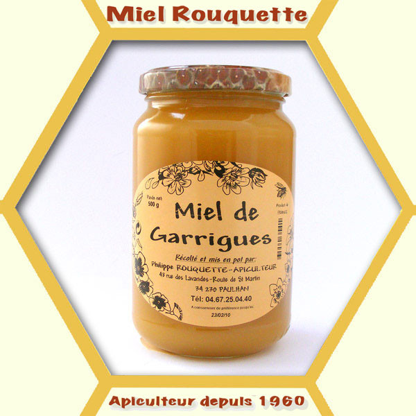 MIEL DE TOUTES FLEURS GARRIGUES 500 g cremeux