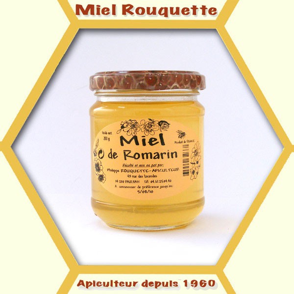 MIEL DE ROMARIN CREMEUX 250 G